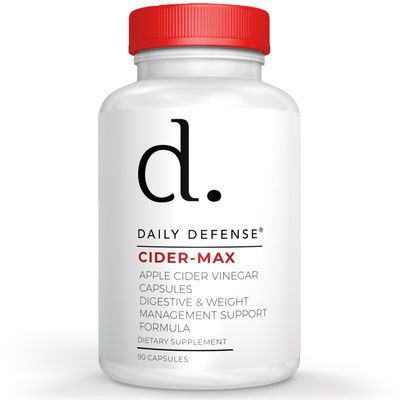 Daily Defense Apple Cider Vinegar Capsules - 500mg Keto-Friendly ACV with Vitamin B6, Iodine, Spirulina - Supports Gut Health Weight Management, Enhances Digestion Energy Levels
