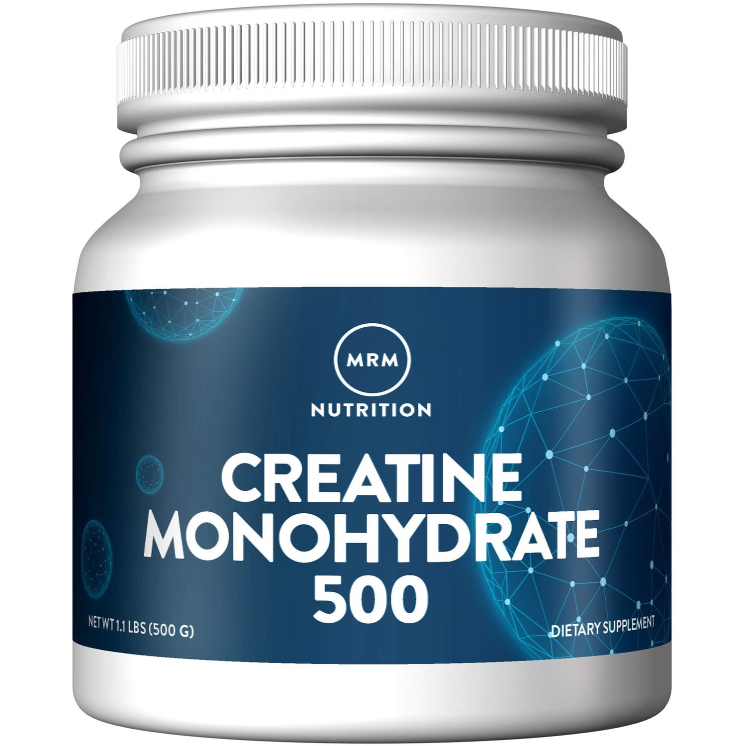 MRM Nutrition Creatine Monohydrate 500 100 micronized Amino acids Muscle Recovery Energy Production Keto Low-carb Friendly Performance Powder 100 Servings