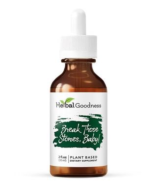 Herbal Goodness Break Those Stones Baby - Kidney Cleanse Detox and Liver Detox Health Herbal Supplement, Chanca Piedra Kidney Stone Breaker, Dandelion Root Supplement, Milk Thistle - 2 Fl. Oz