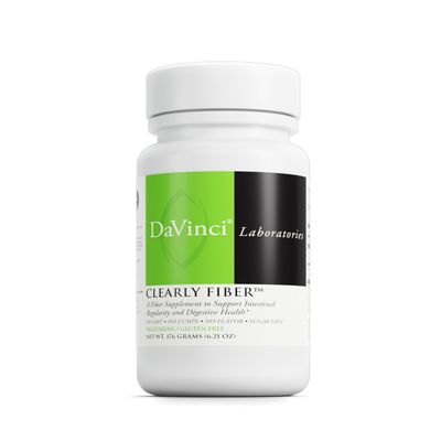 DAVINCI Labs Clearly Fiber - Daily Fiber Powder for Digestion Support GLP-1 Production - Tasteless Drink Mix - Fiber Supplement for Men Women - Vegetarian, Gluten-Free - 30 Servings 176 g