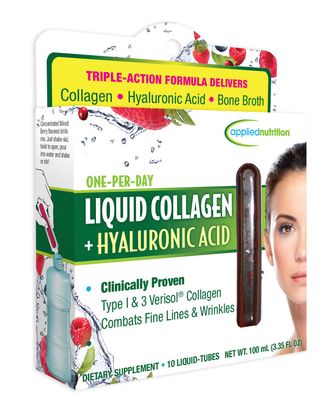 Applied Nutrition Liquid Collagen Hyaluronic Acid 10 Count of 0.36 Fl Oz Tubes, 3.35 Fl Oz