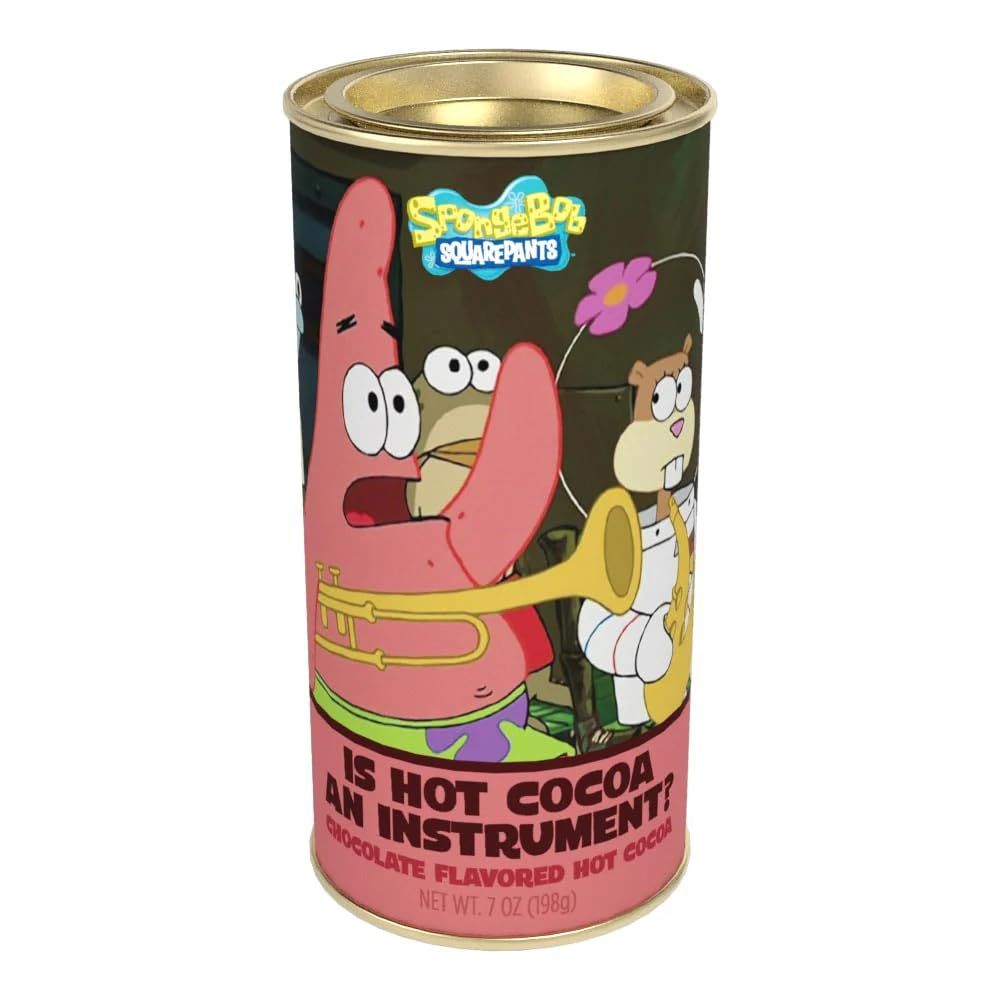 McStevens SpongeBob Squarepants Is Hot Cocoa an Instrument? 7oz Round Tin