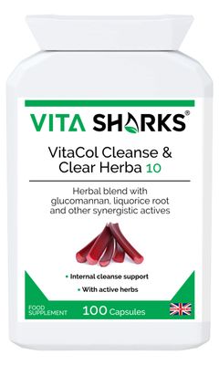 VitaCol Clense Herba 10 Colon Cleanse Suitable for Vegetarians Vegans Kosher Approved 10 Herbal Ingredients Bowel Support Detox Stool Softener