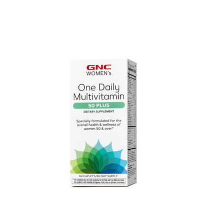 GNC One Daily Multivitamin 50 Plus - 60 Caplets 60 Servings