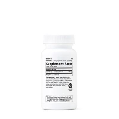 GNC L-Carnitine 500mg, 60 Capsules, Helps Metabolize Long-Chain Fatty Acids
