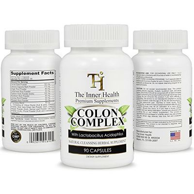 The Inner Health Colon Gut Cleanse Detox Formula - Supporting Gut Health, Purification - Containing Lactobacillus Acidophilus Probiotic, Aloe Vera, Licorice Root More