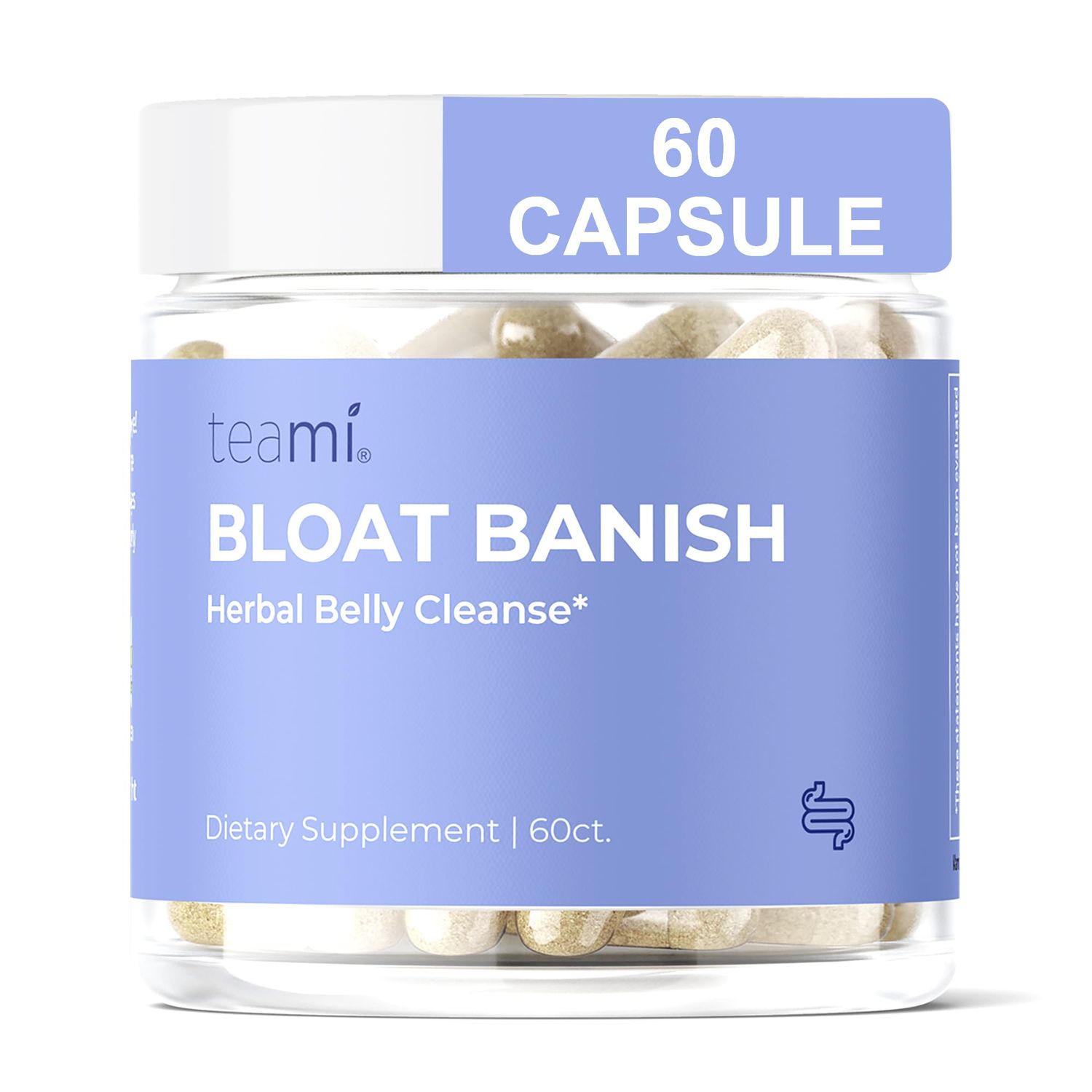Teami Bloat Banish Fast Gas and Bloating Relief for Women - Debloat Pills to Support Digestion, Ensuring Regularity Constipation Relief - Natural Herbal Belly Cleanse with Digestive Enzymes