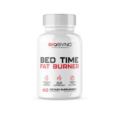 BioSync Night Time Fat Burner Weight Loss Pills for Women Sleep Aid Appetite Suppressant, Shred Calories Powerful Sleep Mood Support Extra Strength Weight Loss Diet Pills - 60 Capsules