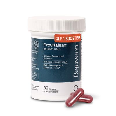 Rejuveen Provitalean Probiotics for Women Natural GLP1 Booster Sugar Support Supplement for Resistant Waistlines with Chromium Picolinate to Support Metabolism Mute Cravings 30 Ct
