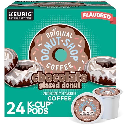 The Original Donut Shop Coffee Chocolate Glazed Donut Keurig Single-Serve K-Cup Pods, Medium Roast Coffee, 24 Count