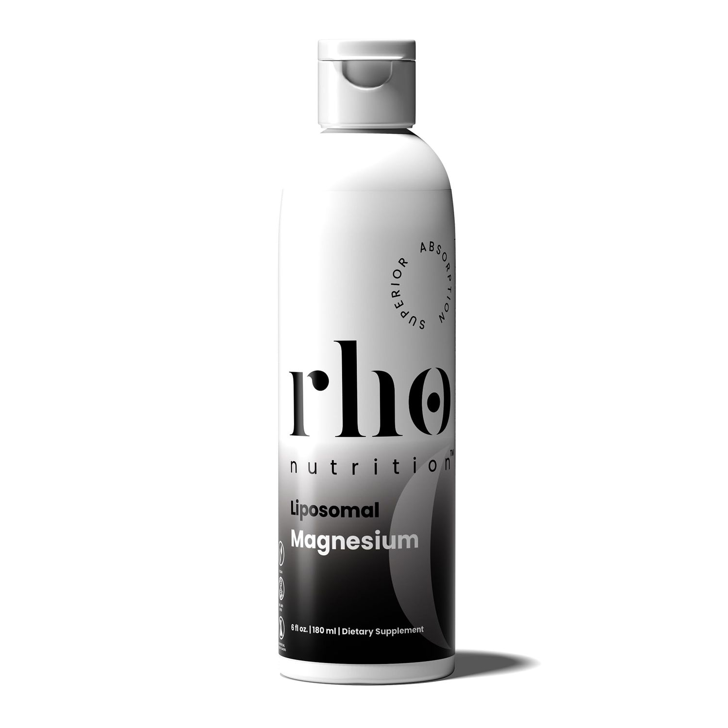 Rho Nutrition Liposomal Magnesium - High Absorption Liquid Magnesium Bisglycinate Vitamin Supplement - Supports Muscle Recovery, Relaxation, Memory Cognitive Function for Men Women