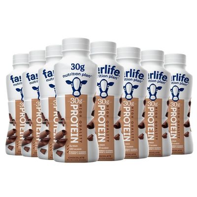 FairIife Nutrition Plan - Chocolate High Protein Shake - 30g protein 8 Pack