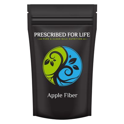 Prescribed For Life Apple Fiber Powder, Natural Apple Pectin Fiber Supplement for Digestive Health, Vegan, Non GMO, Gluten Free 2kg 4.4lb