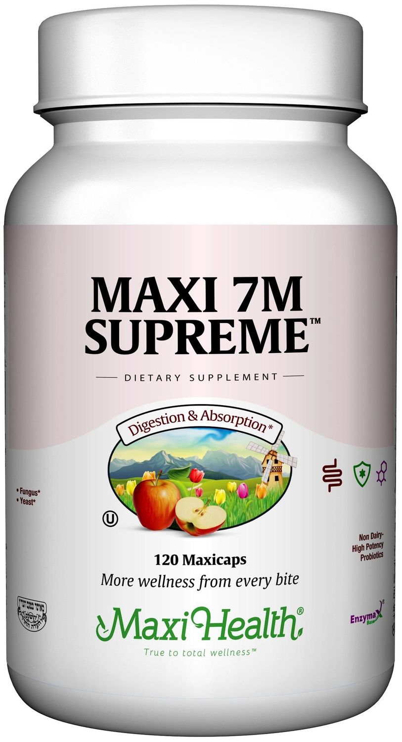 Maxi-Health 7M Supreme High Potency Probiotic Acidophilus Formula, 120 Count