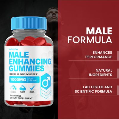 Male Enhancing Supplement Gummies - 6 in 1 Testosterone Booster Gummies for Men, Stamina Test Boost Gummy for Men with Horny Goat Weed, Tribulus, Maca Root Boost Energy, Performance 60 Gummies