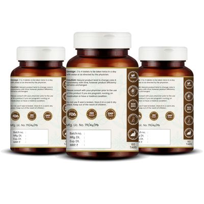 VEDIKROOTS Punarnavadi Guggulu - Supports Kidney and Liver Health Promotes Fluid Balance and General Wellness Ayurvedic Herbal Supplement 180 Tablets
