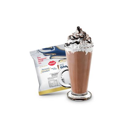 SloJo Chocolate Decadence - Versatile Powder Drink Mix - Hot, Cold, Blended or Iced - Perfect for Smoothie, Latte, Frapp , Milkshake, Mocha - Rich, Creamy Irresistible - Made in USA - 2.2 lb Bag