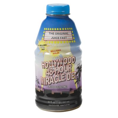 Hollywood Diet - 48-Hour Miracle Fruit Juice Cleanse Diet 1-Pack, Detox Cleanse for Weight Loss Rejuvenation, Food Replacement, Fast Acting Diet, Weight Loss Drink, 32 Fl. Oz.