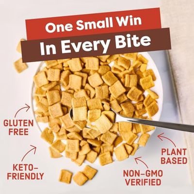 Catalina Crunch Protein Cereal Sugar Free Breakfast Cereal with 11g of Protein Gluten Free, Keto Friendly Variety Pack Cinnamon Toast Dark Chocolate Pack of 2
