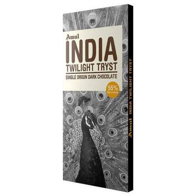 AMUL India Single Origin Dark Chocolate 125 GM. Pack of 4
