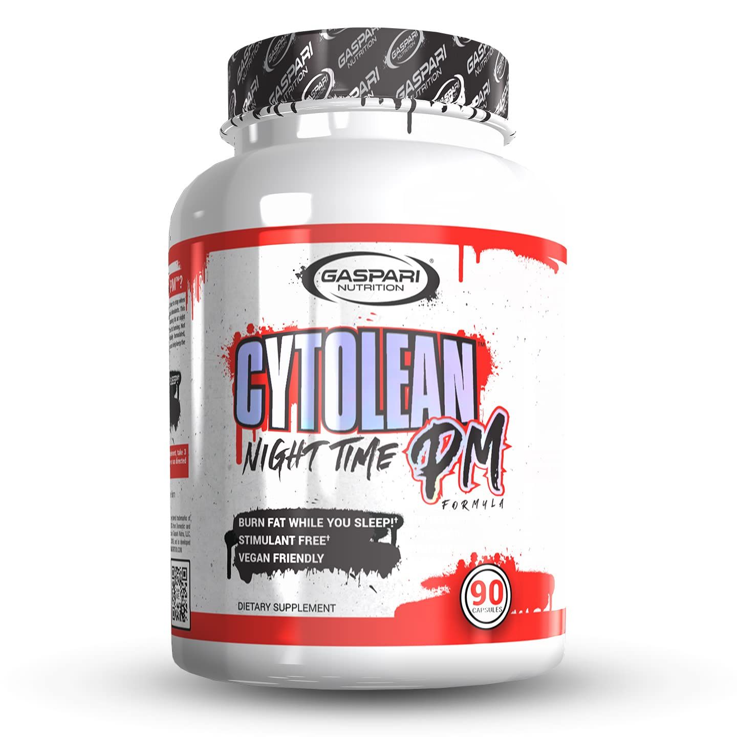 Gaspari Nutrition Cytolean PM: Nighttime Fat Burner with Melatonin Sleep Support, Stress Reduction, Stimulant Free, Vegan Friendly 90 Capsules