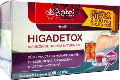 Higadetox Tea by Betel Natural - Healthy Liver Detox - 24 Tea Bags