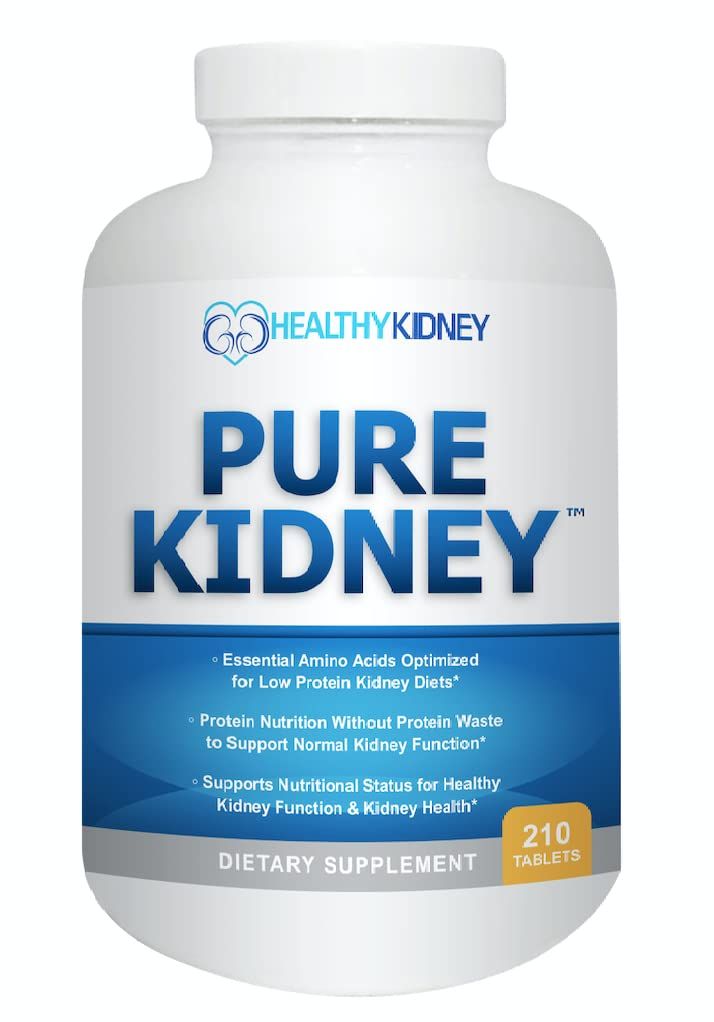 Pure Kidney Health Supplement and Renal Diet Cookbook for Rejuvenation, Low Protein Diet and Kidney Supplement. Kidney Diet Book Renal Supplement 210 Pills