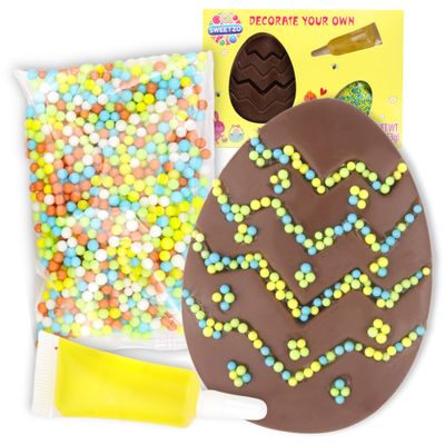 Easter Egg Decorating Kit, Arts and Crafts Activity, Chocolate Candy Basket Stuffers, 1.86 Ounces