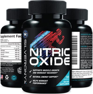Extra Strength Nitric Oxide Supplement 3X Strength L Arginine, Citrulline Malate, AAKG, Beta Alanine - Premium Muscle Supporting Nitric Booster - Natural Energy Heart Health Support - 120 Capsules