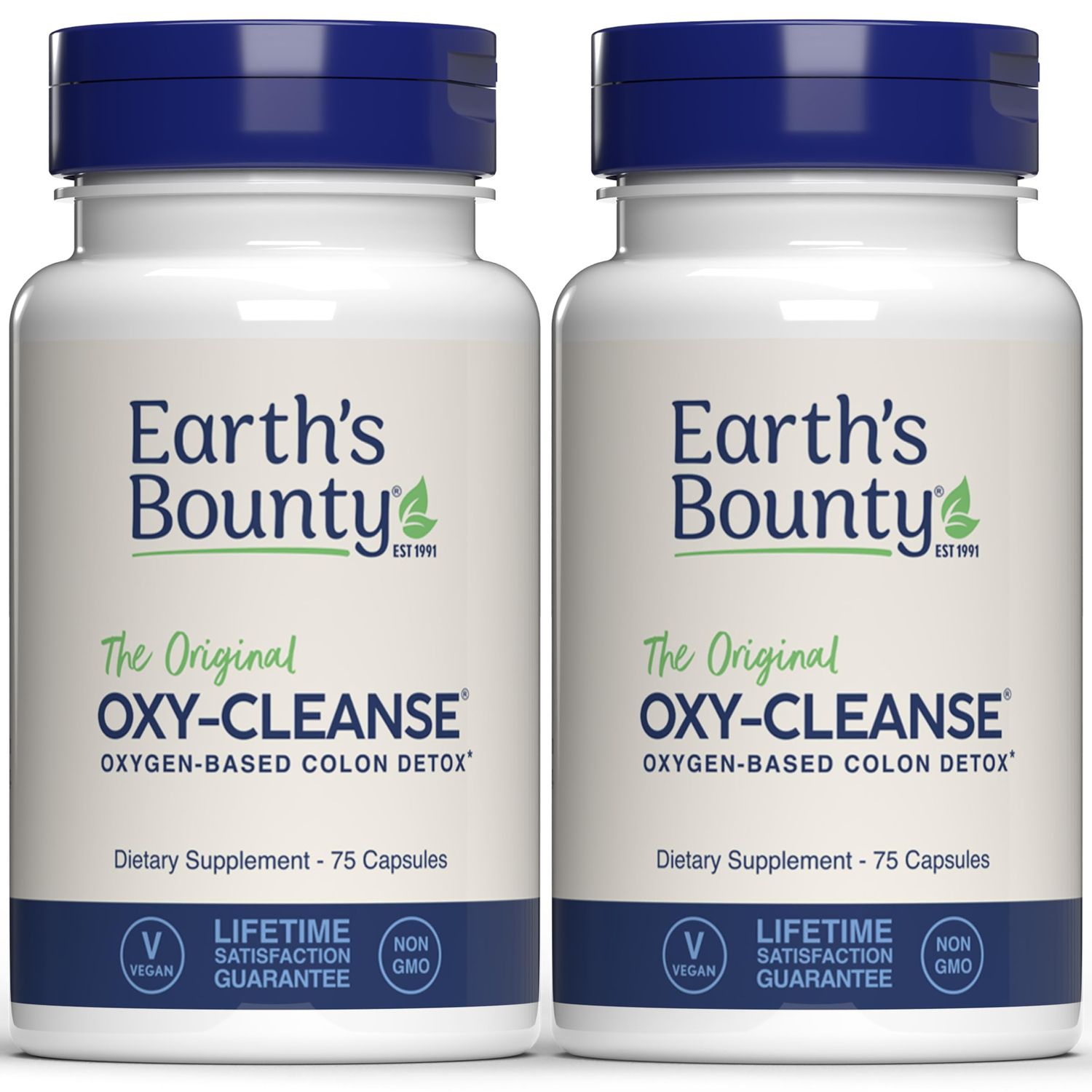 Earths Bounty Oxy-Cleanse Colon Conditioner - Gentle Colon Cleanse for Digestive Wellness - Constipation Relief - Natural Colon Detox - 75 Capsules - 2-Pack