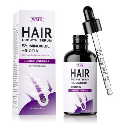 5 Minoxidil for Men and Women Hair Growth Oil, Biotin Hair Serum, 2.03 fl oz
