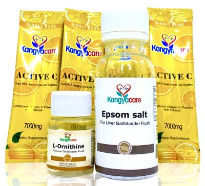 Kangyacare Liver Gallbladder Flush - 1-Night Liver and Gallbladder Cleanse, Liver Detox Protocol - Cleans Liver, Gallbladder Bile Duct Tract Colon