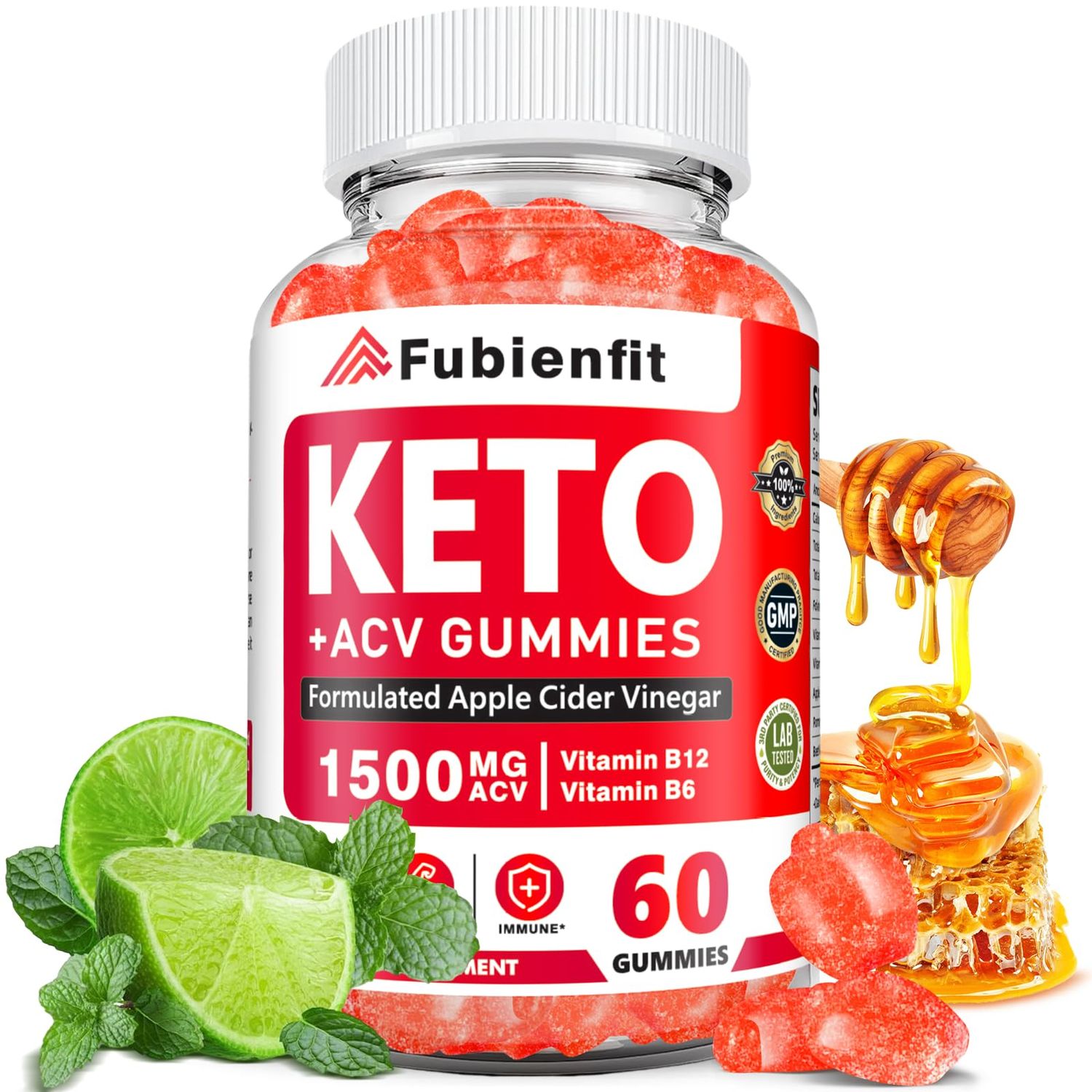 Premium Keto ACV Gummies for Women - Apple Cider Vinegar Wellness Support Body Composition Gummies Natural Womens Vitality Formula Energy Renewal Holistic Lifestyle Natural Lemon Flavor