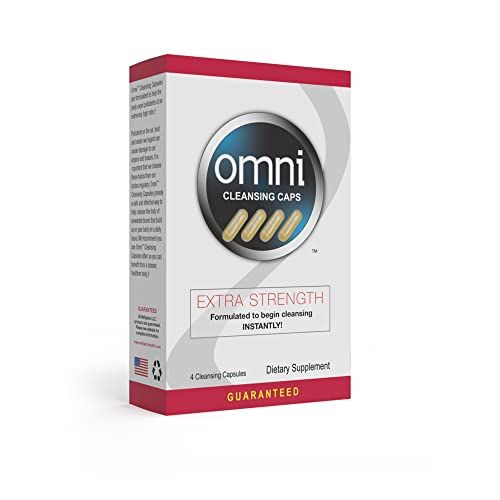 Wellgenix Omni Herbal Cleanse Detox Capsules: Fast Acting, Extra Strength Detox Cleanse for Whole Body, Flush Your System with Detoxifying Capsules, 4 Count