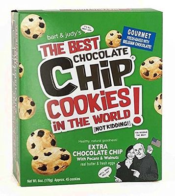 Barts Bakery The Best Chocolate Chip Cookies in the World, Extra Chocolate Chip with Pecans and Walnuts, 6 ounce
