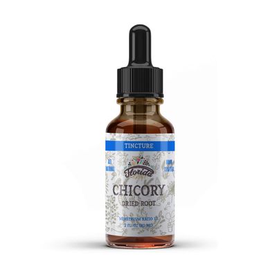 Chicory Tincture Extract, Organic Chicory Cichorium Intybus Dried Root for Loss of Appetite, Liver, and Gallbladder, Non-GMO in Cold-Pressed Organic Vegetable Glycerin, Florida Herbs Supplem