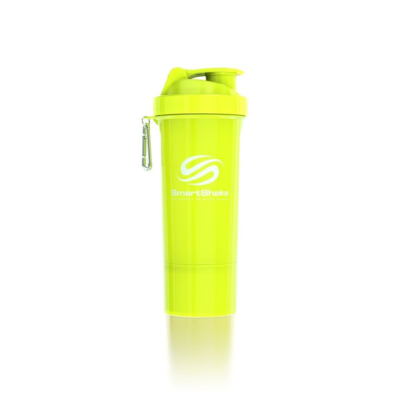 Smartshake Water Bottle, 17 oz, Slim Neon Yellow