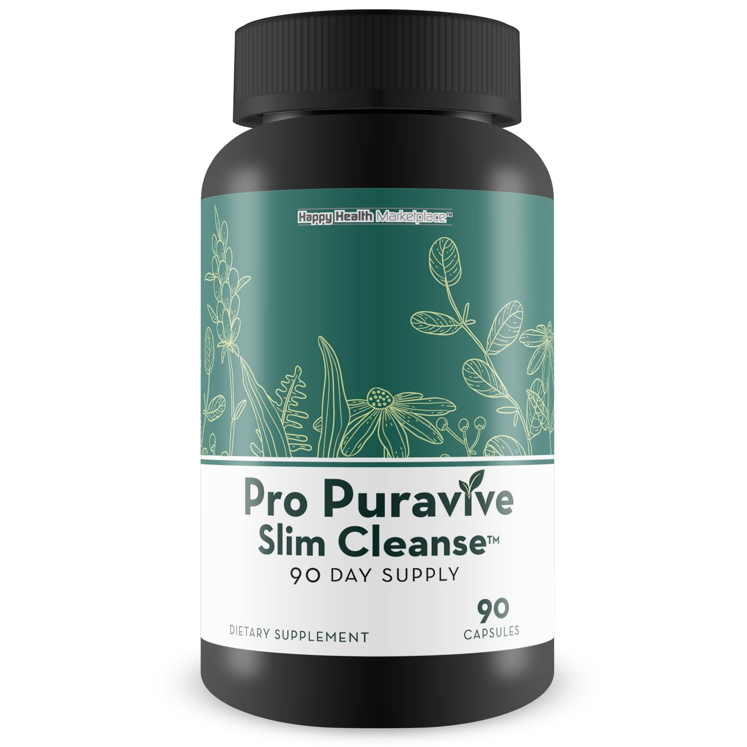 Pro Puravive Slim Cleanse - 90 Day Supply - Our Best Gentle Full Body Detox Cleanse - Full Body Detox Cleanse for Women - Full Body Detox Cleanse for Men - Body Cleanse Detox for Women Men