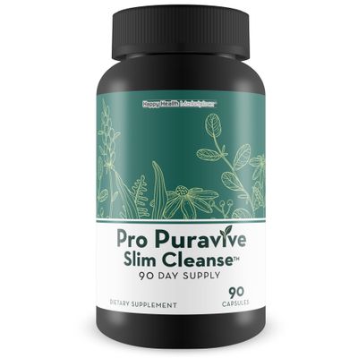 Pro Puravive Slim Cleanse - 90 Day Supply - Our Best Gentle Full Body Detox Cleanse - Full Body Detox Cleanse for Women - Full Body Detox Cleanse for Men - Body Cleanse Detox for Women Men