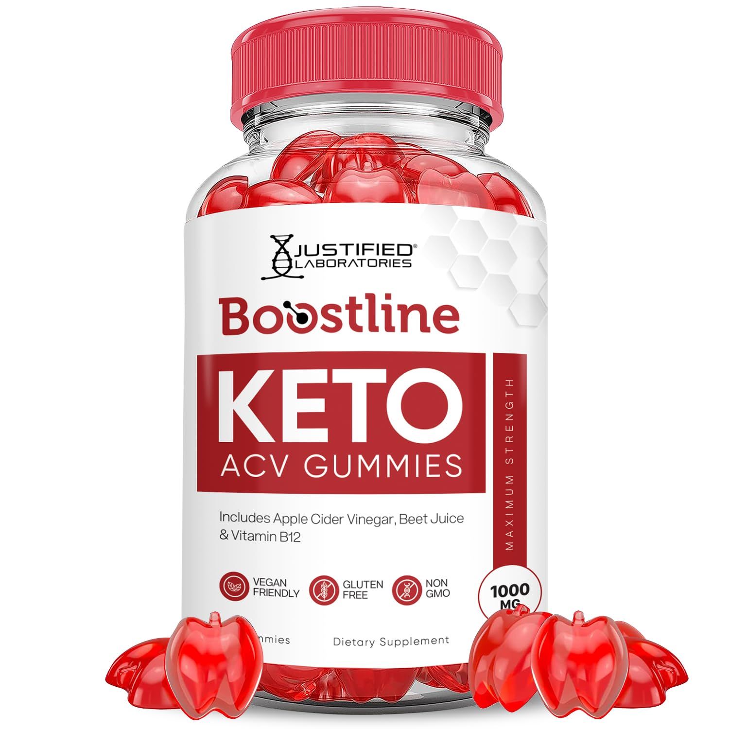 Boostline Keto ACV Gummies Advanced Formula 1000MG Boost Line Keto Gummies Apple Cider Vinegar Formulated with Pomegranate Beet Juice Powder B12 Vegan Non GMO 60 Gummys