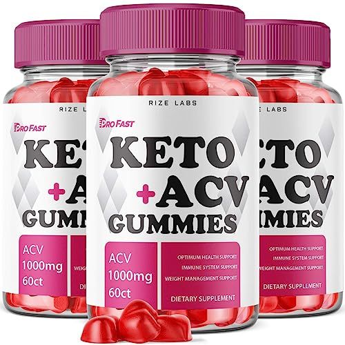rize labs - Pro Fast KetoACV Gummies for Advanced Weight Loss, All Natural Keto Plus Apple Cider Vinegar 1000mg Supplement, Helps in Reducing Belly Fat, for Extra Strength 180 Gummies
