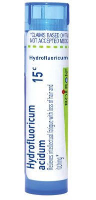 Boiron Hydrofluoricum Acidum 15C for Intellectual Fatigue with Loss of Hair Itching - 80 Pellets