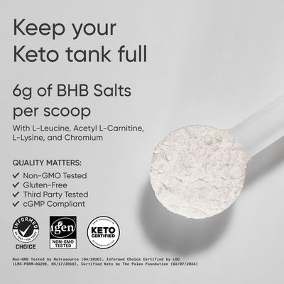 Sports Research Keto Plus Exogenous Ketones with goBHB - 30 Servings Keto Electrolyte Powder for Hydration, Energy, Focus Ketosis Keto Certified, Vegan Friendly Fruit Punch