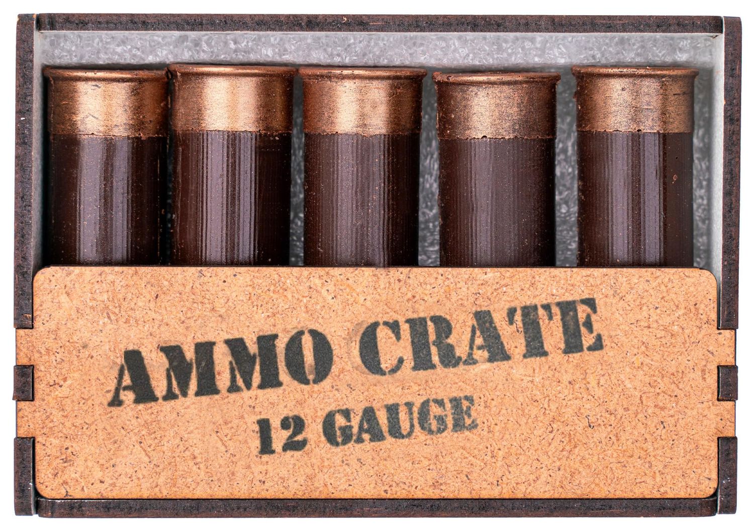 Chocolate Gift Box - Set of 5 Dark Chocolate Bullets - Edible Gift Set for Men - Bullet Themed Gifts