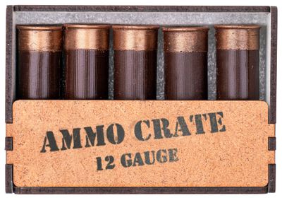 Chocolate Gift Box - Set of 5 Dark Chocolate Bullets - Edible Gift Set for Men - Bullet Themed Gifts