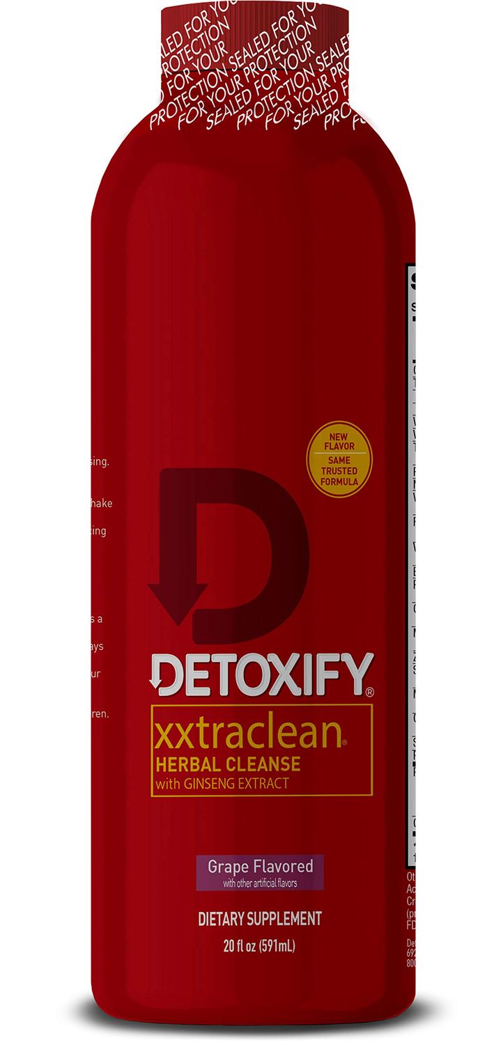 Detoxify - Xxtra Clean Herbal Cleanse Detox Drink - Full Body Cleanse Detox for Women and Men - Same Day Results - Enhanced with Ginseng Extract Milk Thistle Extract - Plus Sticker