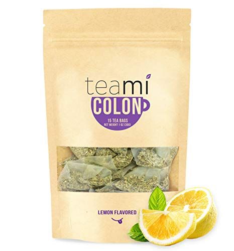 Teami Colon Detox Tea All Natural Cleanse tea for Men Women 30 Day Supply, 15 Tea Bags Lemon