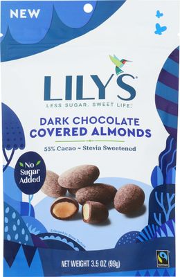 Lily&#39;s Sweets, Dark Chocolate Covered Almonds, 3.5 Ounce