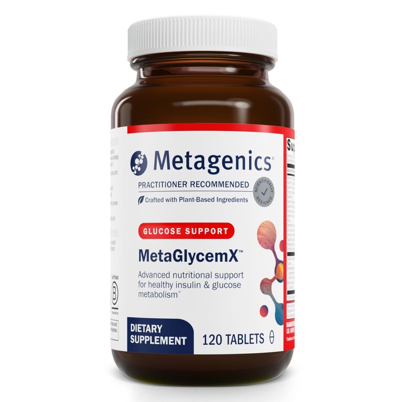 Metagenics MetaGlycemX - 100 mg Alpha-Lipoic Acid - Supports Carbohydrate Metabolism - Antioxidant Support - With Green Tea Extract - Non-GMO Gluten-Free - 120 Count