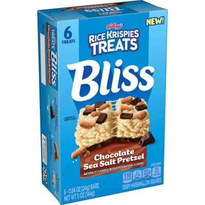 Rice Krispies Treats Squares Chocolate Sea Salt 5oz 6ct